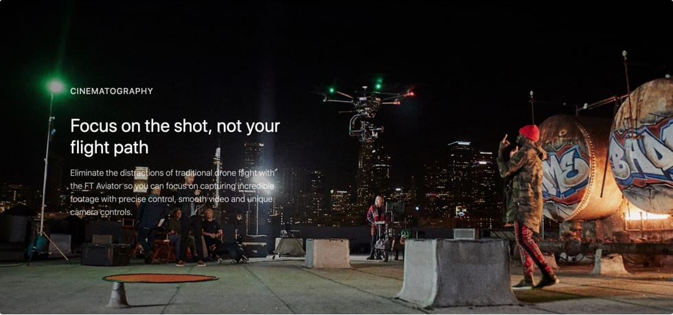 Fluidity Tech drones for cinematography